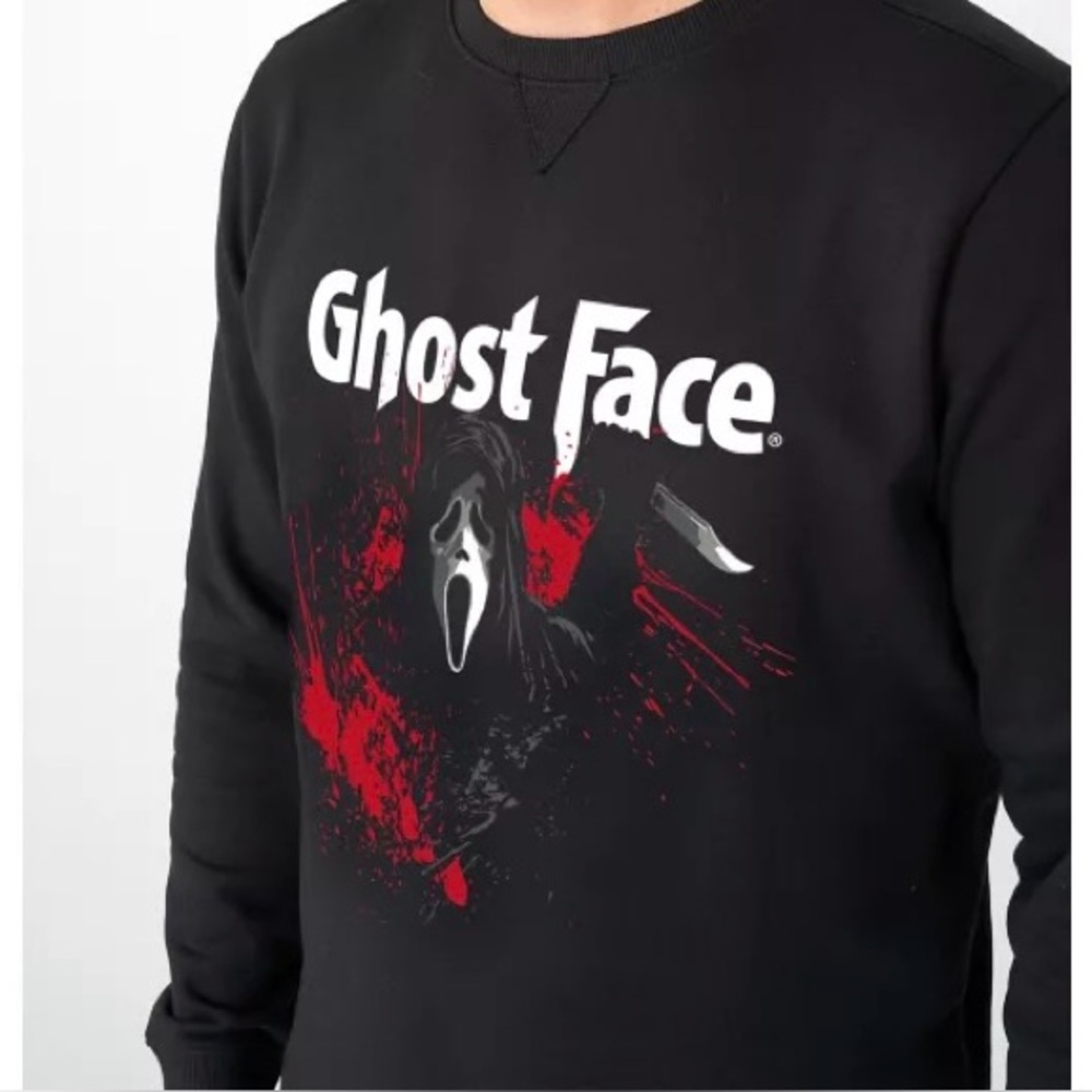 Ghost Face Pullover Sweatshirt